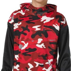 Nike Therma Red Printed Camo Hoodie
